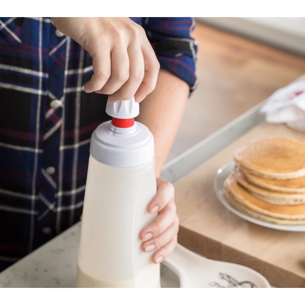 Blender Bottle Tešlos maišytuvas Whiskware Balta-raudona 1 l paveikslėlį Blender Bottle Tešlos maišytuvas Whiskware Balta-raudona 1 l nuotrauka