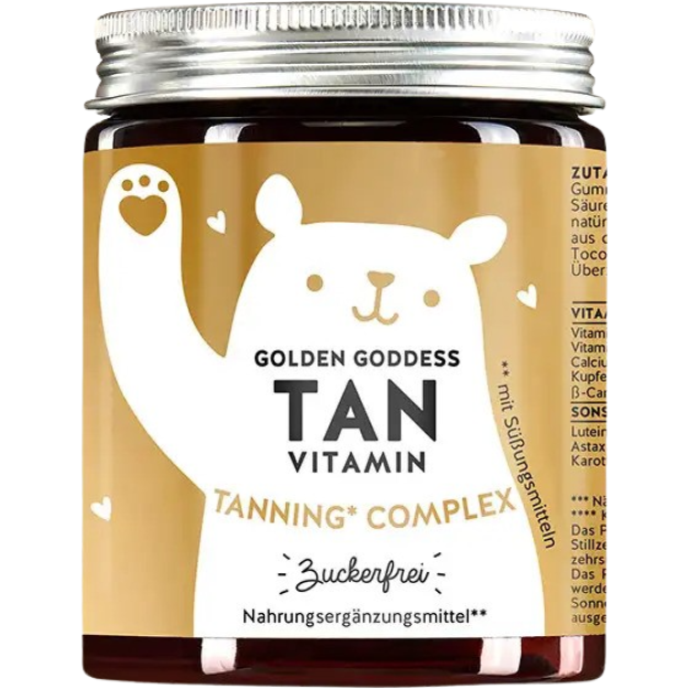 Košļājamie sauļošanās vitamīni Golden Goddess Tan Vitamin 60 gab