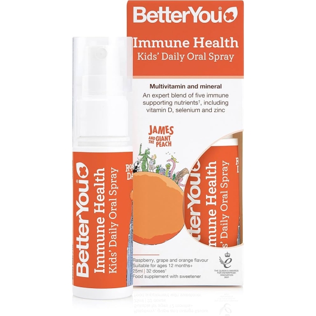 BetterYou Immune Health Kids Daily Oral Spray 25 ml - Multifruit pilt BetterYou Immune Health Kids Daily Oral Spray 25 ml - Multifruit foto