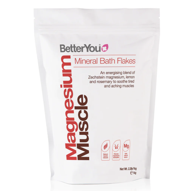 BetterYou Magnija pārslas Muscle 1000 g BetterYou Magnija pārslas Muscle 1000 g
