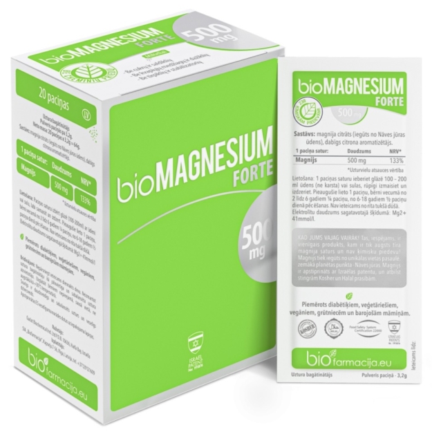 BioFarmacija Bio Magnesium Forte 500 mg N20 photo