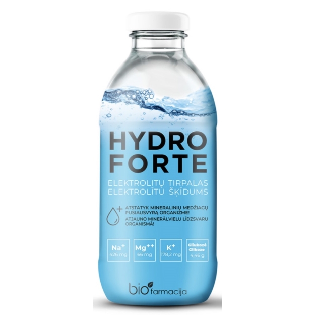 BioFarmacija Hydro Forte elektrolüüdilahus 330 ml pilt BioFarmacija Hydro Forte elektrolüüdilahus 330 ml foto
