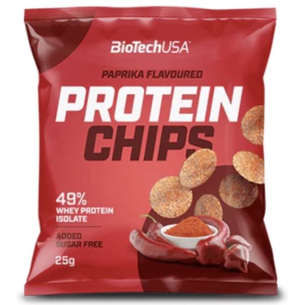 Biotech USA Olbaltumvielu čipsi 25 g, pipari fotogrāfija