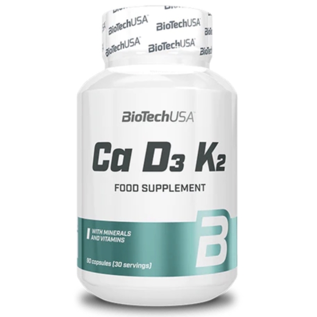 Biotech USA Kaltsium D3 - K2 90 kapslit foto