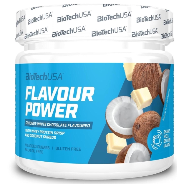 Biotech USA Flavour Power 160 g - Valge Šokolaad Kookosiga foto
