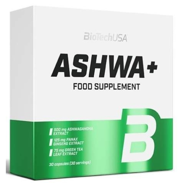 Biotech USA Ashwa+ 30 kapslit foto