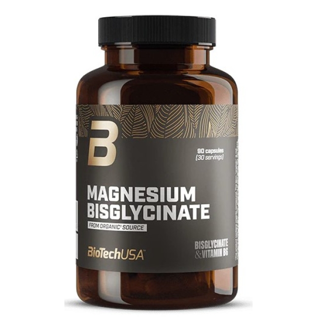 Biotech USA Magneesiumglütsinaat orgaaniline 90 kapslit Biotech USA Magneesiumglütsinaat orgaaniline 90 kapslit