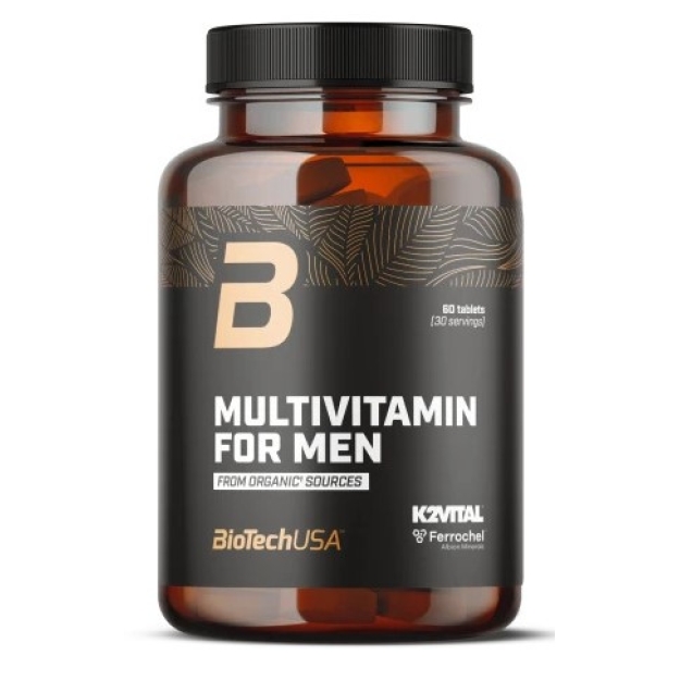 Biotech USA Orgaanilised multivitamiinid meestele 60 tabletti
