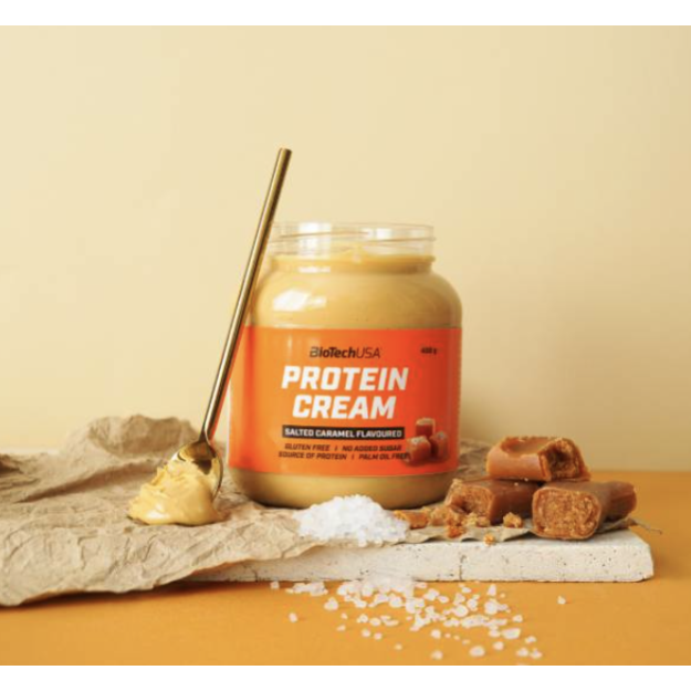 Biotech USA Protein Cream 400 g - Soolane karamell pilt Biotech USA Protein Cream 400 g - Soolane karamell foto