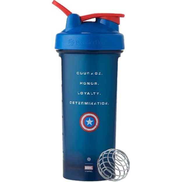Blender Bottle Pro 28 - Marvel® 820 ml - Captain America pilt Blender Bottle Pro 28 - Marvel® 820 ml - Captain America foto