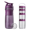 Blender Bottle Combo Pak Sportmixer Shaker and Gostak Starter 4Pak - Plum picture Blender Bottle Combo Pak Sportmixer Shaker and Gostak Starter 4Pak - Plum photo
