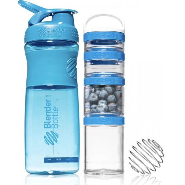 Blender Bottle Combo Pak Sportmixer Shaker and Gostak Starter 4pak - Turkio Blender Bottle Combo Pak Sportmixer Shaker and Gostak Starter 4pak - Turkio