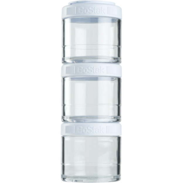 Blender Bottle Go Stak 3 x 100 ml - Baltas Blender Bottle Go Stak 3 x 100 ml - Baltas
