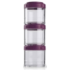 Blender Bottle Go Stak 3 x 100 ml - Violetinis Blender Bottle Go Stak 3 x 100 ml - Violetinis