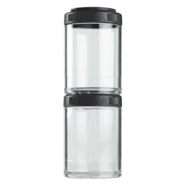 Blender Bottle Go Stak 2 x 150 ml - Juodas Blender Bottle Go Stak 2 x 150 ml - Juodas