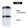 Blender Bottle Expansion pak Prostak Black-clear 2x250 cc foto