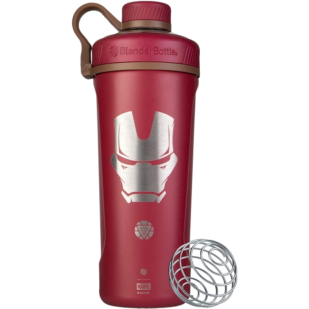 Blender Bottle Marvel® - Radian™ Insulated Stainless Steel 770 ml Iron Man paveikslėlį Blender Bottle Marvel® - Radian™ Insulated Stainless Steel 770 ml Iron Man nuotrauka
