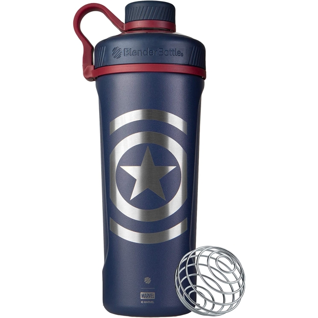 Blender Bottle Marvel® - Radian™ Insulated Stainless Steel 770 ml Captain America foto