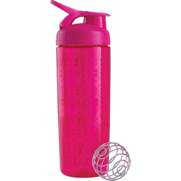 Blender Bottle Signature Sleek Pinkgeolace 820 ml bilde Blender Bottle Signature Sleek Pinkgeolace 820 ml fotogrāfija