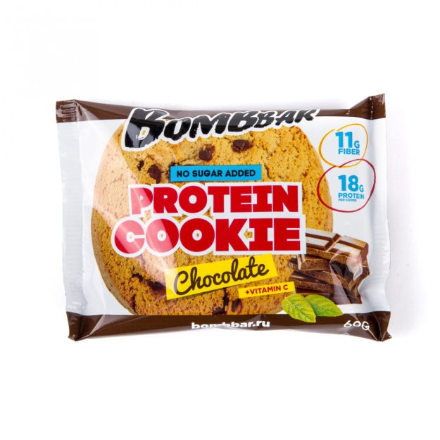 Bombbar Proteiiniküpsis 60g, chocolate picture Bombbar Proteiiniküpsis 60g, chocolate photo
