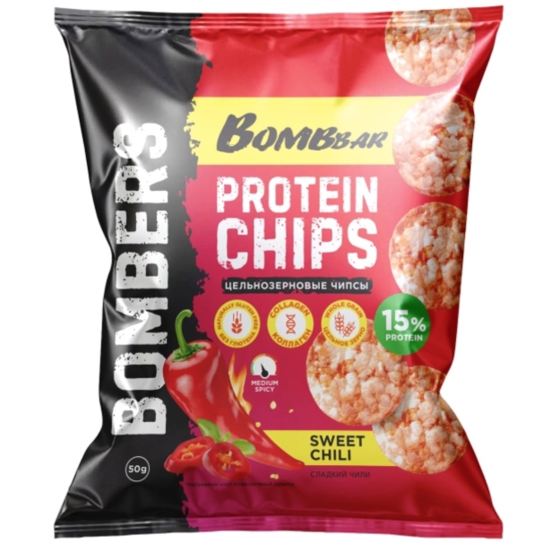 Bombbar Chips 50 g - sweet chili Bombbar Chips 50 g - sweet chili