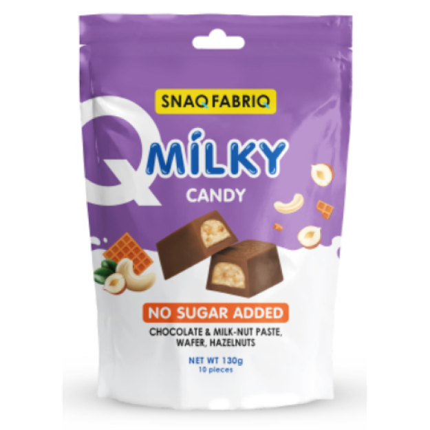 Snaq Fabriq Chocolates with milk-nut paste, waffle and hazelnuts 130 g