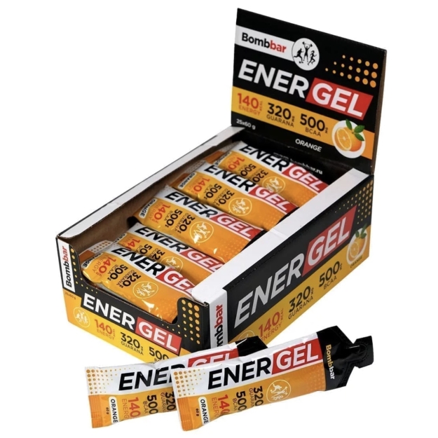 Bombbar Energy Gel 60 ml - orange x 25 Bombbar Energy Gel 60 ml - orange x 25