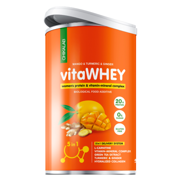 Bombbar VitaWHEY Protein & Vitamin-Mineral Complex 462 g - Mango, ginger and turmeric