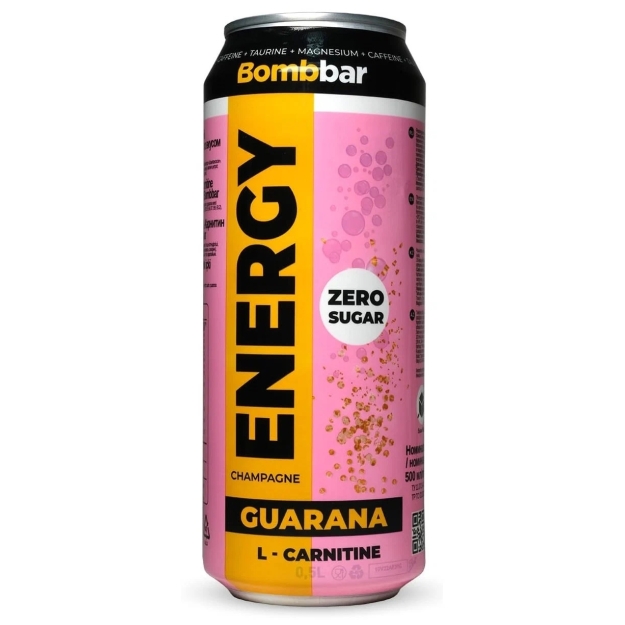 Bombbar Energiajook 500 ml - Šampanja pilt Bombbar Energiajook 500 ml - Šampanja foto