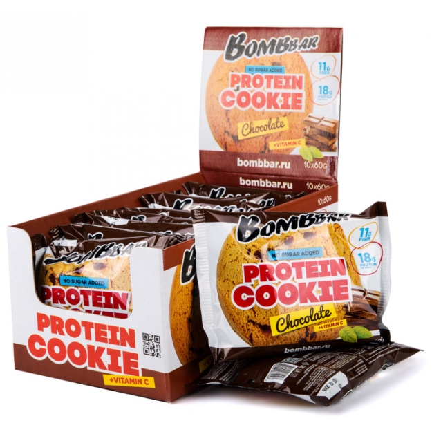 Bombbar Proteiiniküpsis 60g, chocolate picture Bombbar Proteiiniküpsis 60g, chocolate photo