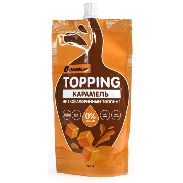 Bombbar Topping 240 g - Karamelė paveikslėlį Bombbar Topping 240 g - Karamelė nuotrauka