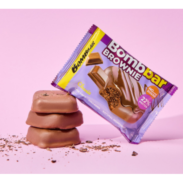 Bombbar Baltyminis Braunis 50 g - klasika Bombbar Baltyminis Braunis 50 g - klasika