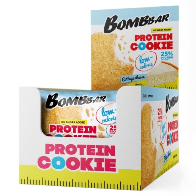 Bombbar Olbaltumvielu Biskvīts 40 g - biezpiens Bombbar Olbaltumvielu Biskvīts 40 g - biezpiens