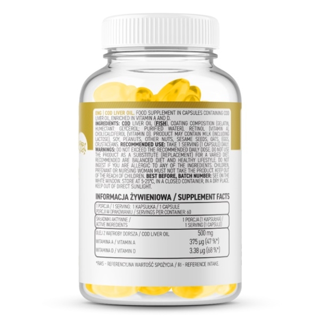 Ostrovit Cod liver oil 60 caps picture Ostrovit Cod liver oil 60 caps photo