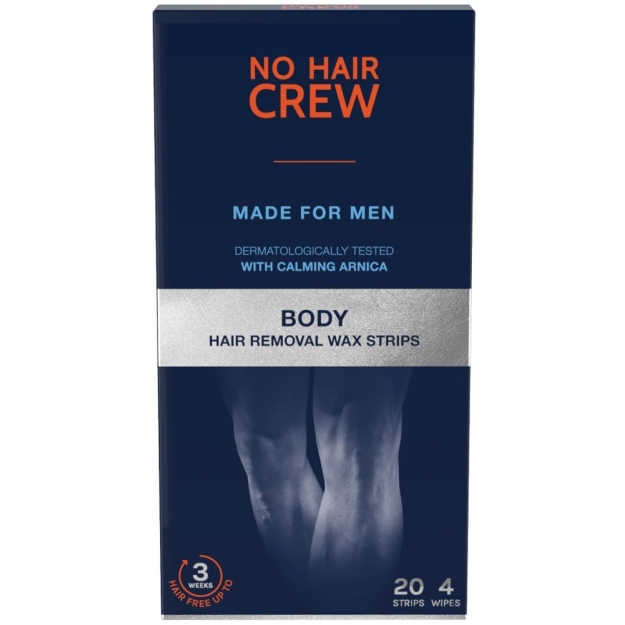 No Hair Crew Восковые полоски для удаления волос (20 полосок & 4 салфетки) картинка No Hair Crew Восковые полоски для удаления волос (20 полосок & 4 салфетки) фото