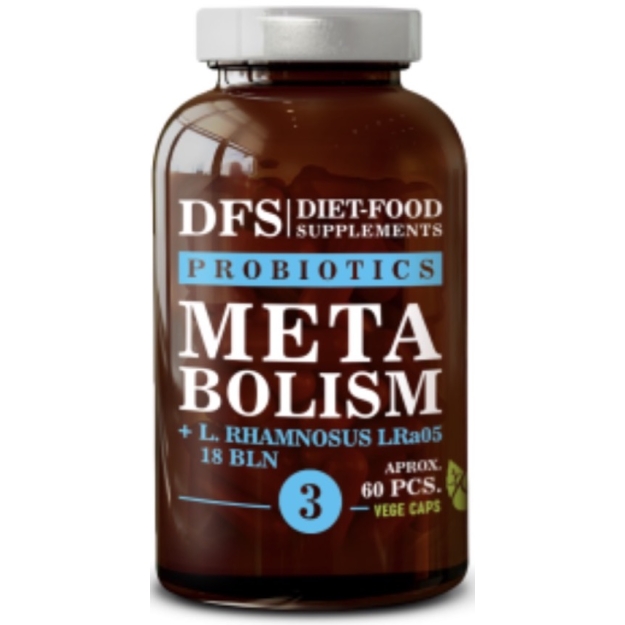 Diet Food Probiotikas Nr.3 Metabolizmas 60 kapsulių nuotrauka