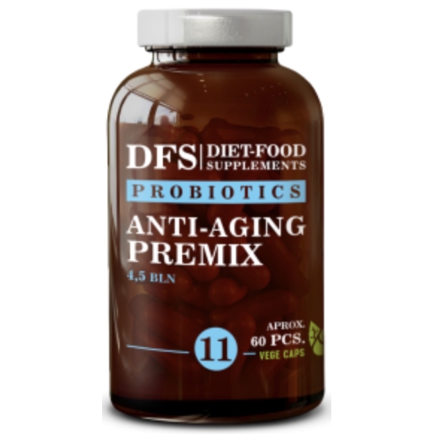 Diet Food Probiotikas Nr. 11 Anti Aging Premikss 60 kapsulas fotogrāfija