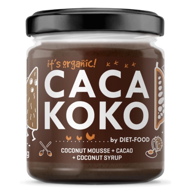 Bio kokosų kremas su kakava 200 g