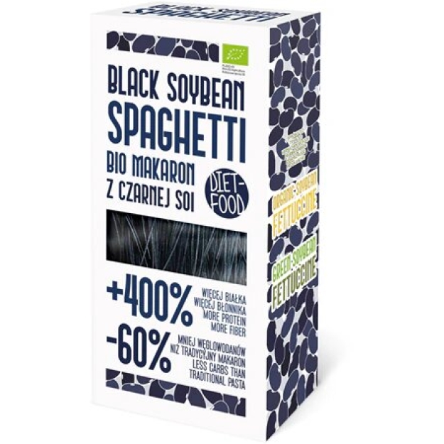 Diet Food Bio Juoda Spaghetti iš sojos pupelių 200 g Diet Food Bio Juoda Spaghetti iš sojos pupelių 200 g