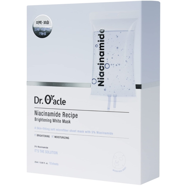 Dr. Oracle Recipe Mask Маска для лица с ниацинамидами 10 шт картинка Dr. Oracle Recipe Mask Маска для лица с ниацинамидами 10 шт фото