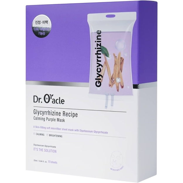 Dr. Oracle Recipe Mask Glycyrrhizine Recipe Purple Mask 10 pc picture Dr. Oracle Recipe Mask Glycyrrhizine Recipe Purple Mask 10 pc photo