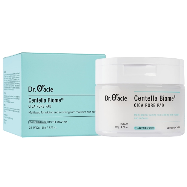 Dr. Oracle CentellaBiome Cica Pore Pad 135 g bilde Dr. Oracle CentellaBiome Cica Pore Pad 135 g fotogrāfija