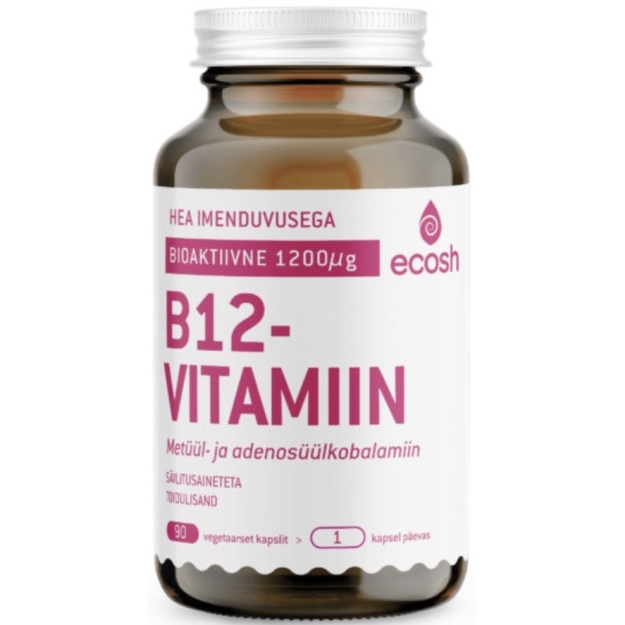 Bioaktyvus B12 vitaminas 90 kapsules