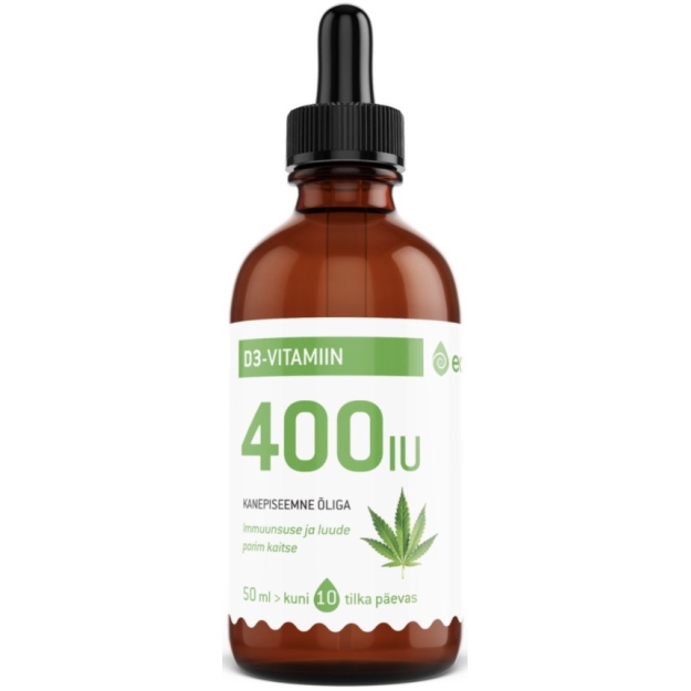 Ecosh D3 Vitamiin kanepiõli 400 IU 50 ml foto
