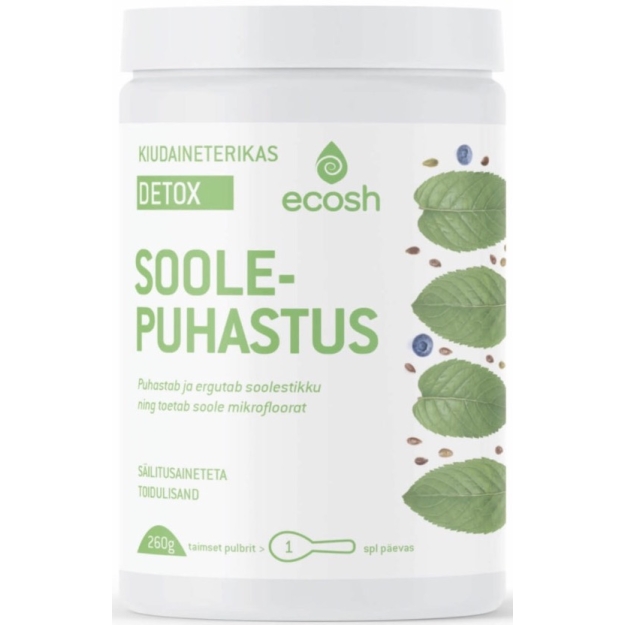 Detox Soolepuhastaja (psülliumi ja kiudainete kompleks) 260 g