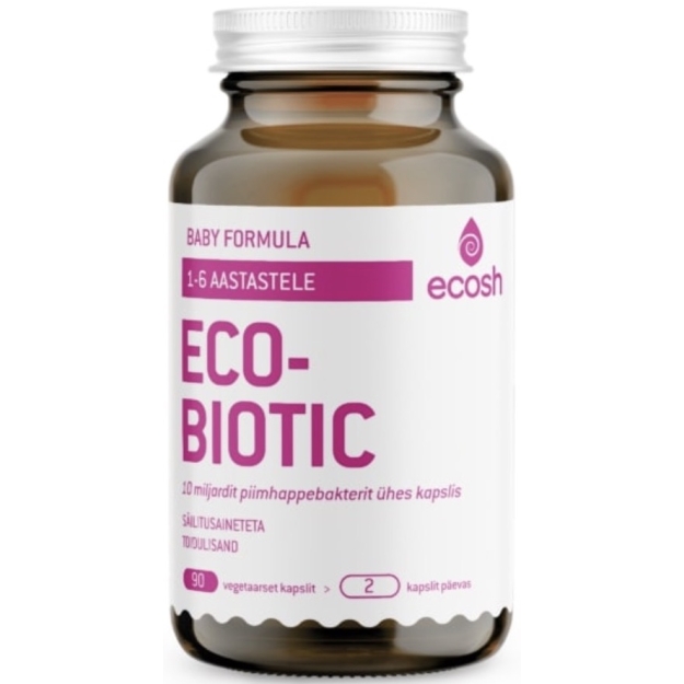 Ecosh Ecobiotic Baby Probiootikumid 90 vege kapslit foto