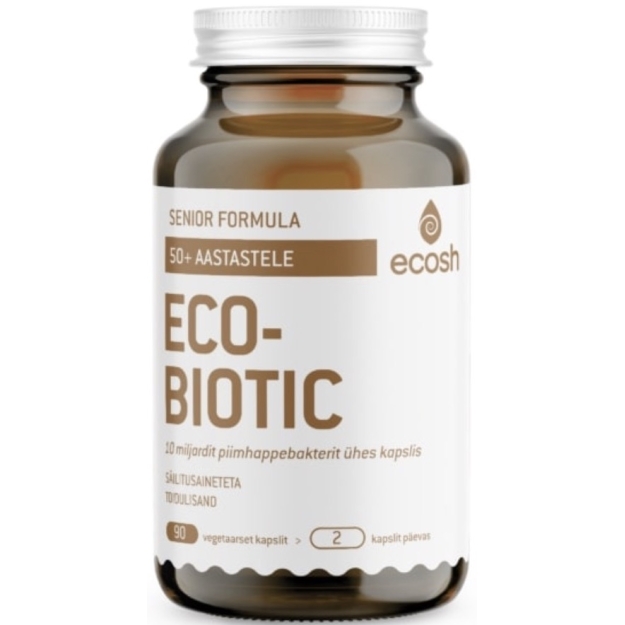Ecosh Ecobiotic Senior Probiotikai 90 kapsulių paveikslėlį Ecosh Ecobiotic Senior Probiotikai 90 kapsulių nuotrauka