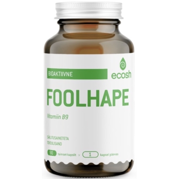 Ecosh Folic acid bioactive 90 capsules picture Ecosh Folic acid bioactive 90 capsules photo