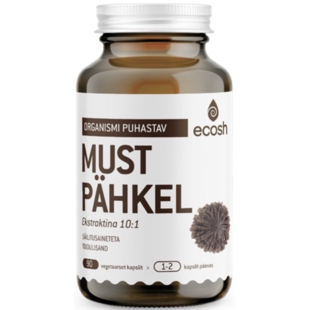 Musta pähkli ekstrakt 90 vege kapslit