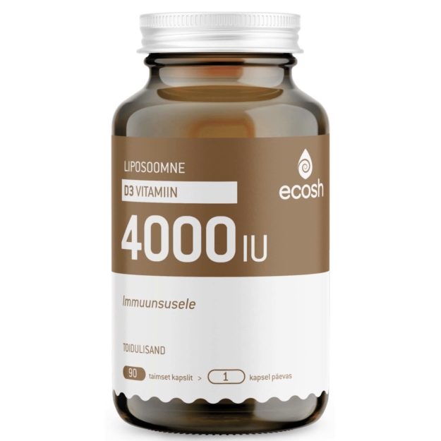Liposominis vitaminas D3 4000 IU 90 kapsulių